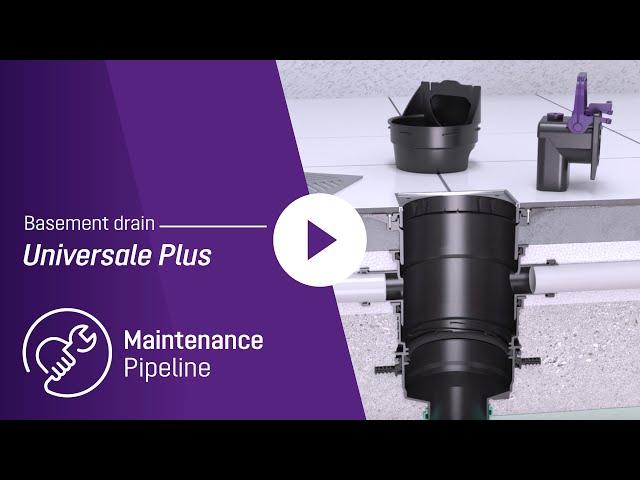 Maintenance video – Basement drain KESSEL Universale Plus pipeline