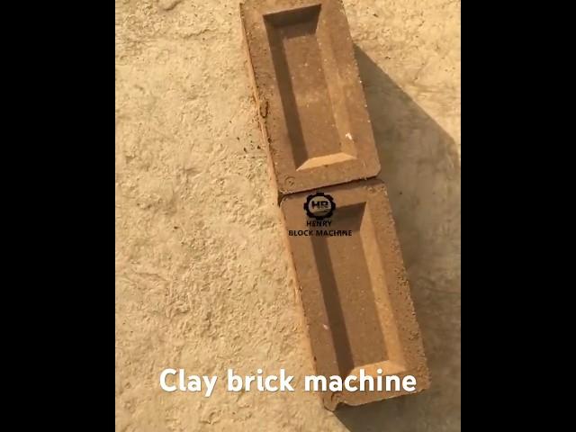 Clay brick machine manual hand press interlocking brick machine test solid paving brick #brick