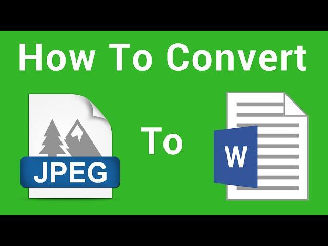 How To Convert Image To Text  Using Google Docs (JPEG to DOCX)