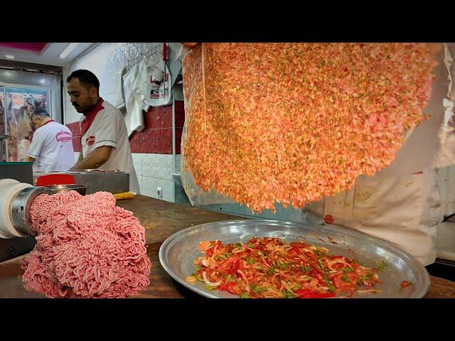 Ultimate Street Food in HATAY, TURKEY  Antakya Tebsi Kebab + Giant Kunafa