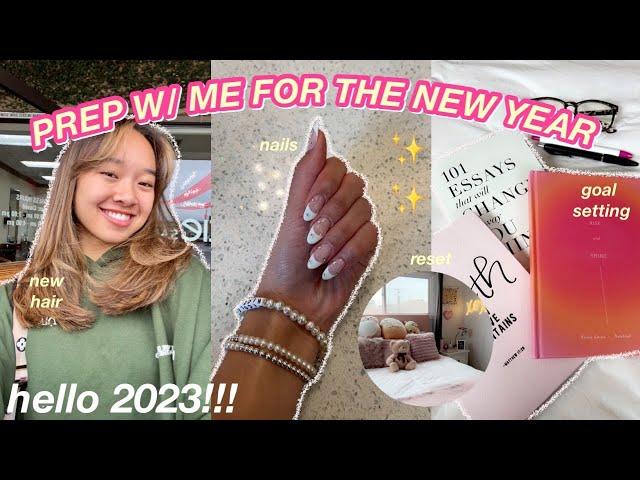 PREP W/ ME FOR 2023 glow up, grwm, & goals!