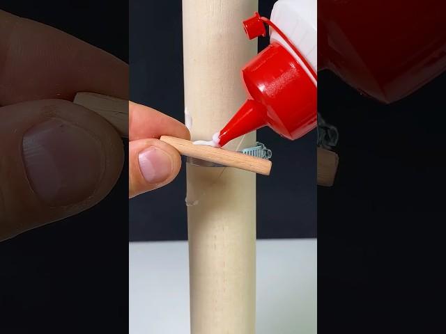 How to securely connect a broken wooden part  #diy #tips #woodworking