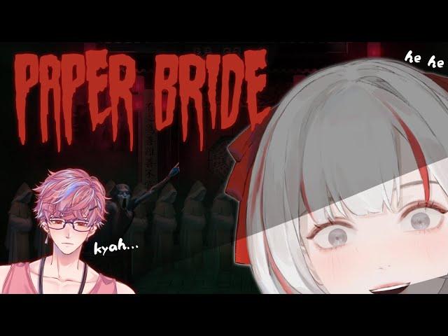 [GAMING] COLLAB GAME HORROR PAPER BRIDE ft. @AozoraKurumi [Gone Wrong] (At 3 AM) ⁉️