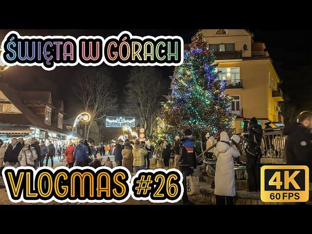 ZakopaneVLOGMAS 26! Świąteczna handlowa niedziela na KRUPÓWKACH! 4K2024.12.21 ASMR