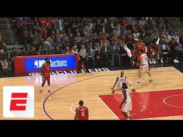 James Harden crosses Wesley Johnson to ground, waits for him to get up before hitting jumper | ESPN