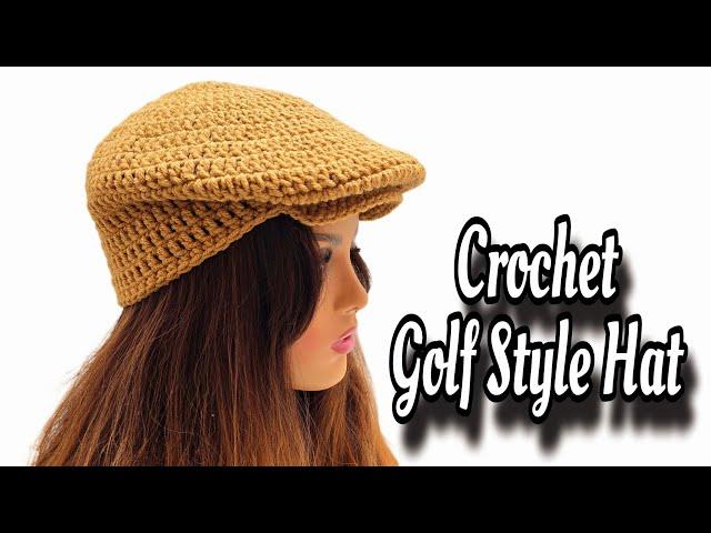 Crochet Golfer Cap Tutorial: Quick and Easy Scally Cap - For Man or Woman