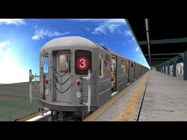 NYCT-openbve 3 local manhattan bound train. new lots ave to harlem-148 street R62A