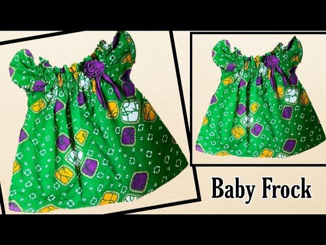 Cute & Easy Baby Frock for Summers !! Easy Frock Sewing Tutorial !! Baby Frock with Beautiful Neck !