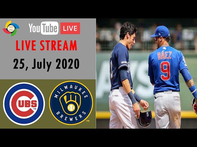 Chicago Cubs vs Milwaukee Brewers | MLB 2020 | LIVE STREAM | July 25, 2020