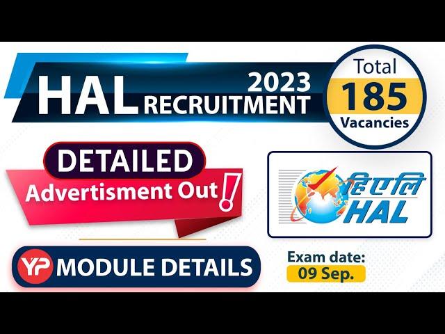 HAL Detailed advertisement out | 185 Vacancies | MT DT 2023 written exam preparation | ME ECE CSE