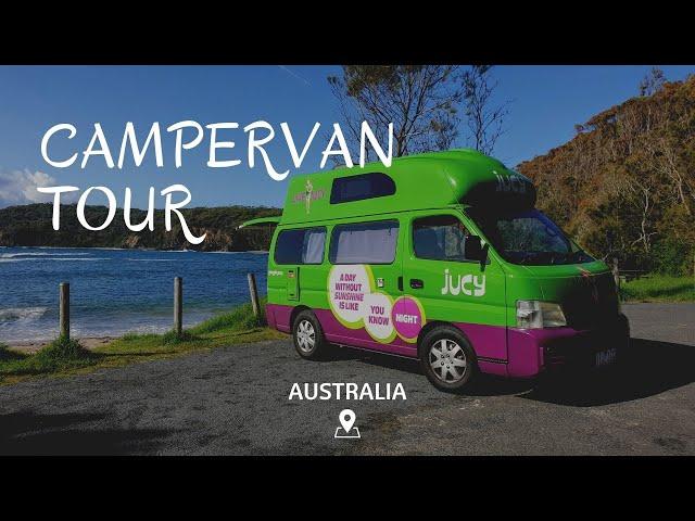  Campervan tour // JUCY  Campervan // Van life // Australia