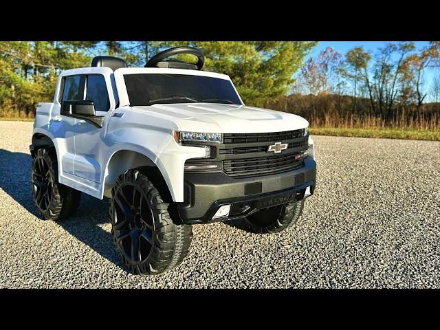 Ride on Car for Kids! CHEAP, COOL, & AWESOME! - Funtok RS03 Chevy Silverado