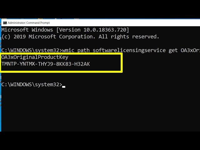 How to Find Your Windows 10 Product Key Using the Command Prompt
