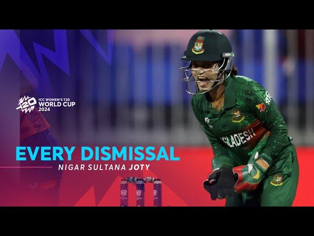 Every Nigar Sultana Joty dismissal |  WT20WC 2024