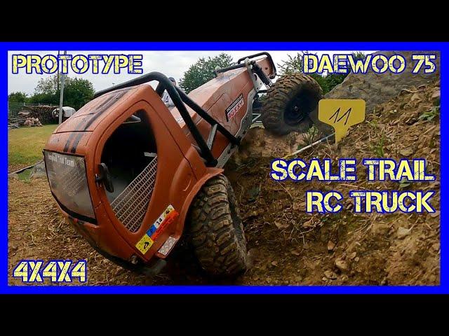 DAEWOO 75 MONSTERTRUCK ALS RC TRAIL PROTOTYPE 4X4X4 IM SCALE TRAIL PARK GEVENICH 2022