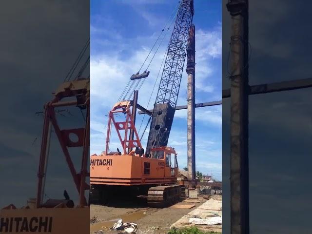 Used crawler crane 40tons Hitachi KH150-3 1989yr from