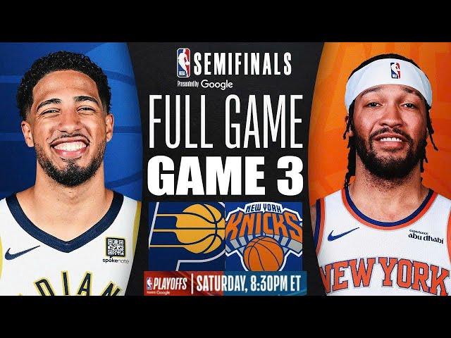 Indiana Pacers Vs New York Knicks Full Game Highlights May 25,2025 NBA Season 2024-25