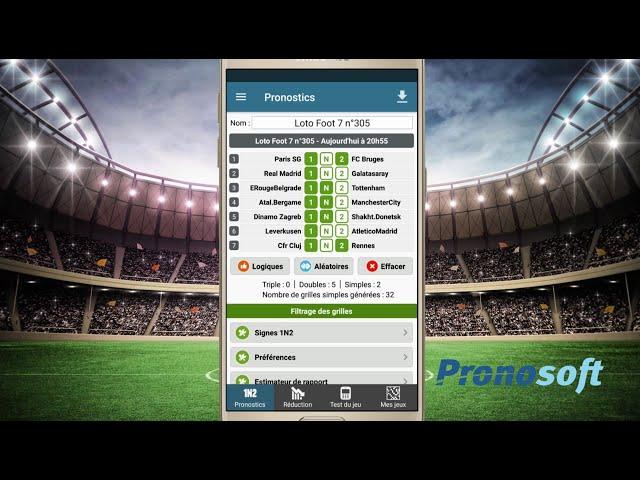 Appli PronoFoot 1N2 - Systèmes LotoFoot