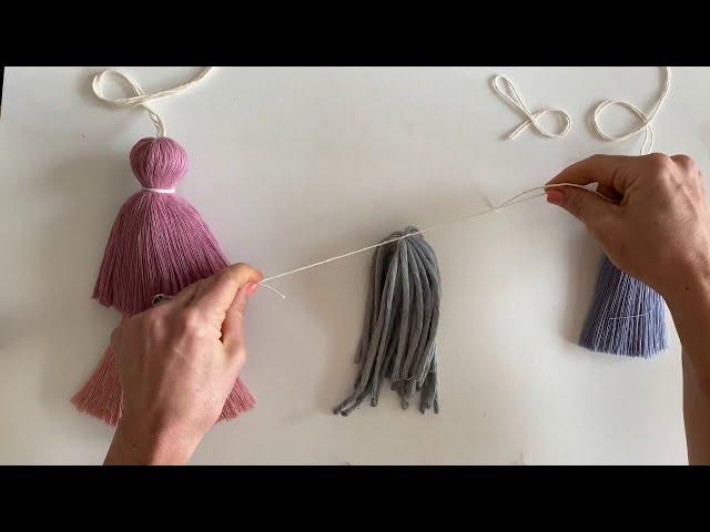 DIY Macrame Decoration || Double Tassel