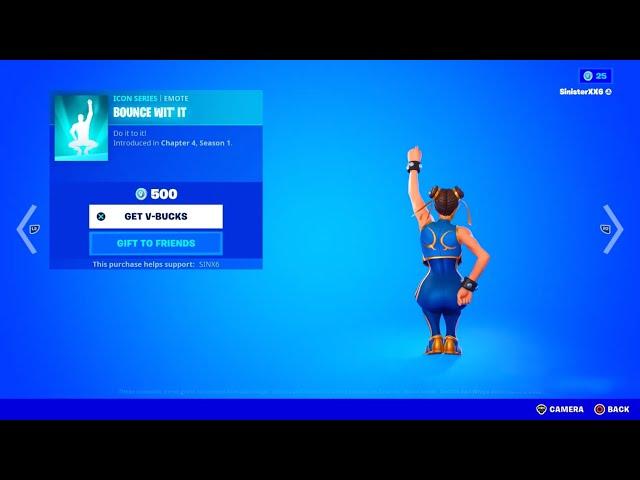 Fortnite Censored the new emote on Chun-Li..