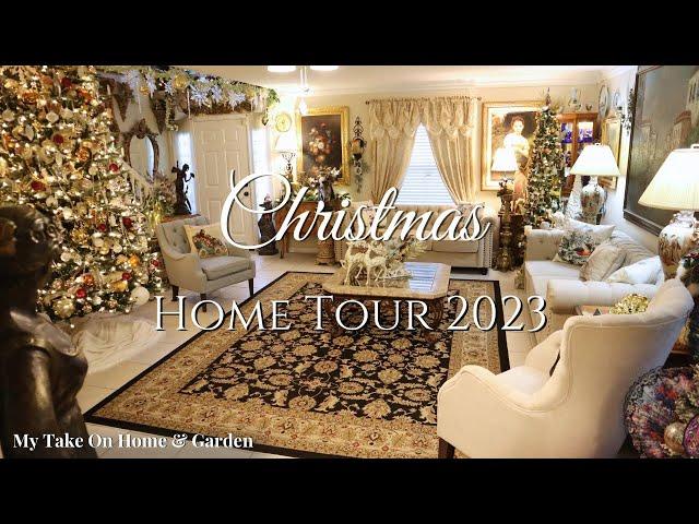 EXTREME CHRISTMAS HOME TOUR 2023European Theme TreesENGLISH COUNTRY MANOR HOUSE STYLE