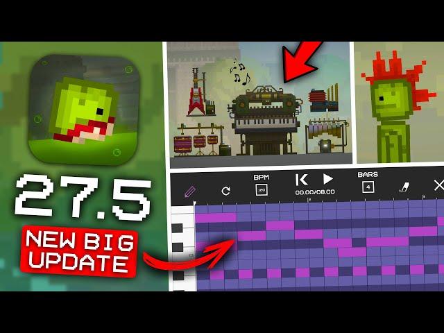 NEW UPDATE 27.5! MUSICAL INSTRUMENTS! MUSIC EDITOR in Melon Playground