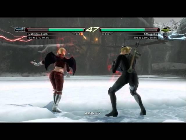 Tekken 6: LightlylikeDeath (Lili) vs S-Maveriko (Nina) - HD