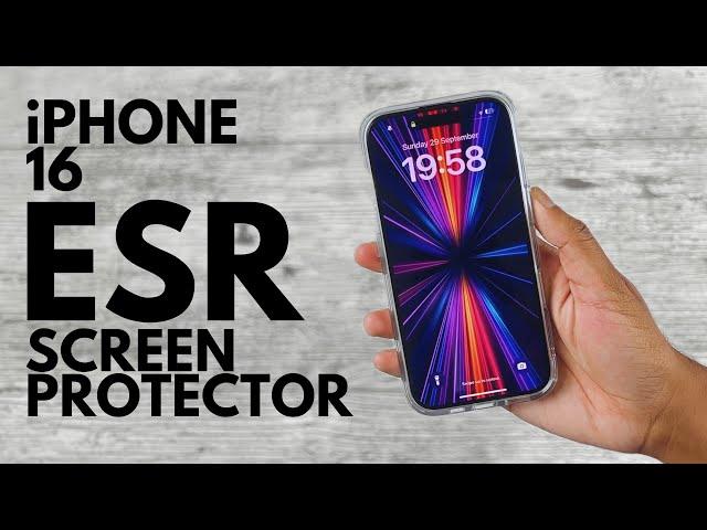 The BEST Screen Protector For iPhone 16 - ESR Tempered-Glass Screen Guard