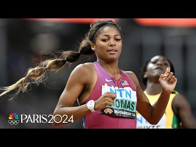 Gabby Thomas crushes semis competition to clinch first Worlds 200m finals appearance | NBC Sports