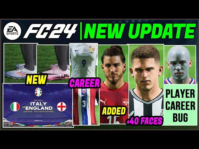 EA FC 24 NEWS | NEW UPDATE - Boots, Real Faces, Kits & Career Mode 