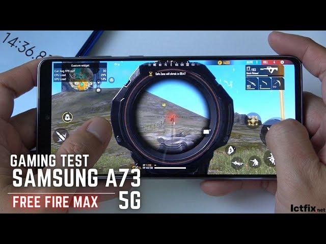 Samsung Galaxy A73 Free Fire Gaming test | Snapdragon 778G 5G