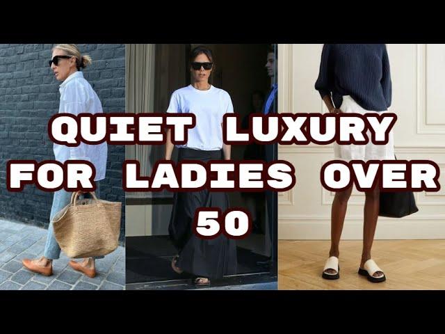 QUIET LUXURY STYLE FOR LADIES OVER 50/ #oldmoneyaesthetic #influencer #fashion #pinterest #oldmoney