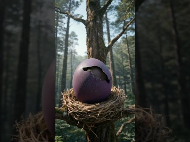 A Purple Egg Hatched in the Tree… But What Came Out Will Shock You! 🟣 #shorts