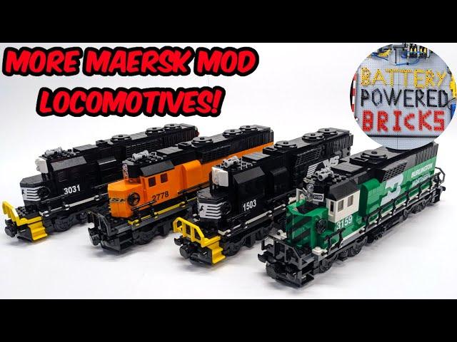 Norfolk Southern and Burlington Northern Maersk mod locomotives