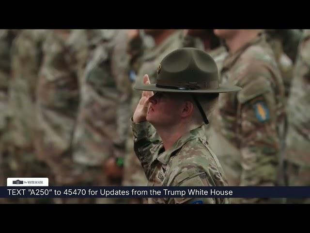 Remarks: Donald Trump Administers the Oath to U.S. Army Soliders - June 14, 2025