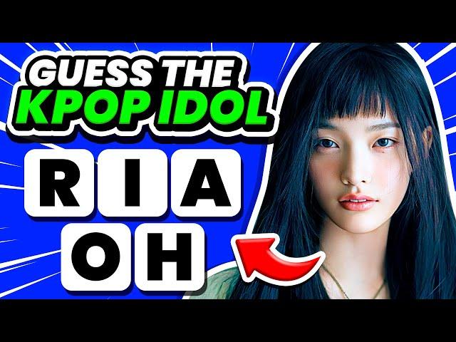 GUESS THE KPOP IDOL BY SCRAMBLED LETTERS  Name The Kpop Idol - KPOP QUIZ 2024