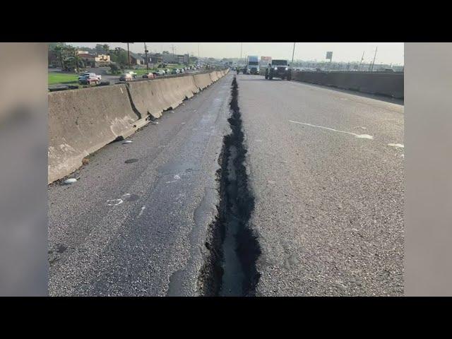 Damaged roadway fixed after causing a near 24 hour closure of westbound IH-10 at Washington in Beaum