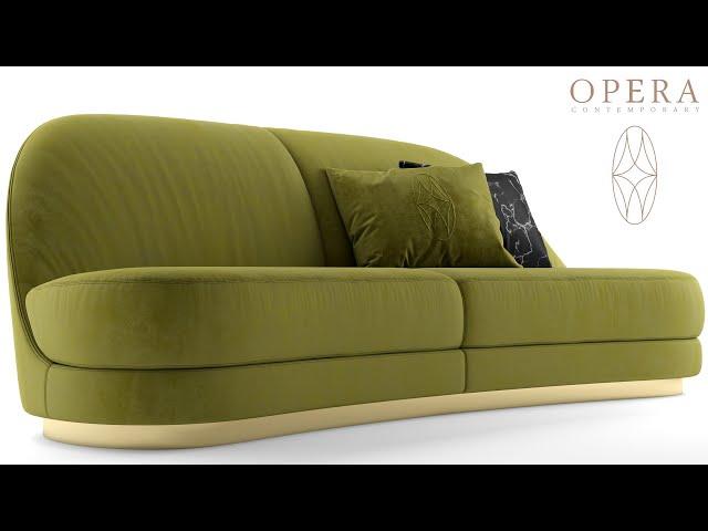 №146. Sofa modeling " Opera contemporary kathy " Autodesk 3ds Max & marvelous designer