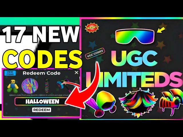 UPDATE UGC LIMITED CODES IN OCTOBER 2024 | ROBLOX CODES OCTOBER 2024