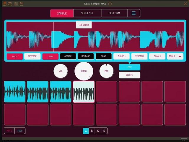 Making pure filth drums using only the Koala sampler internal processing effects