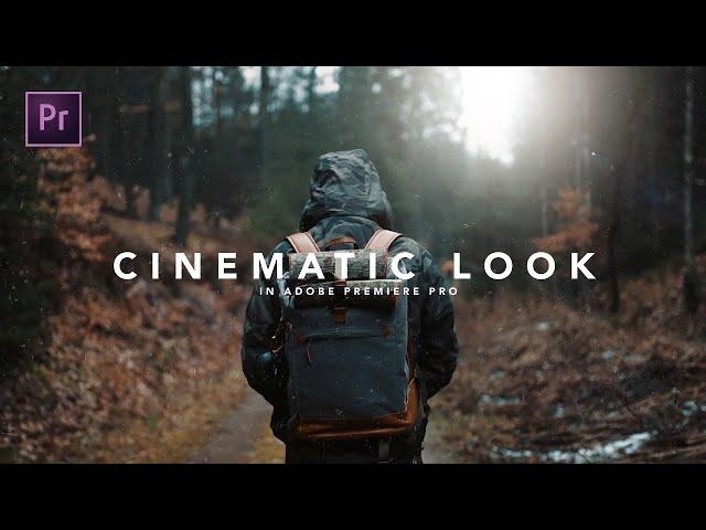 How to get the CINEMATIC LOOK in Premiere Pro Tutorial