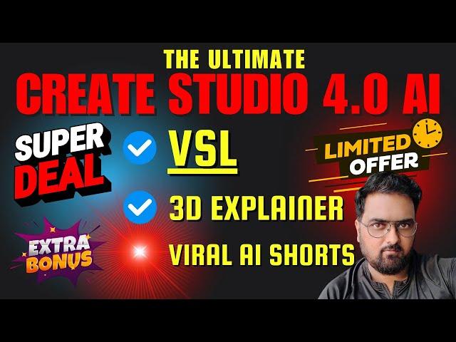Create Viral Videos In Minutes Using Create Studio 4.0 AI |  Best AI Video Generator 2025