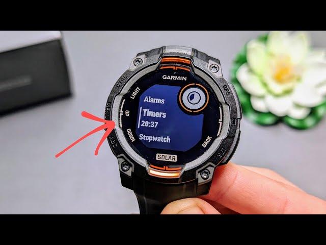 Garmin Instinct 3 - Alarm, Timer & Stopwatch