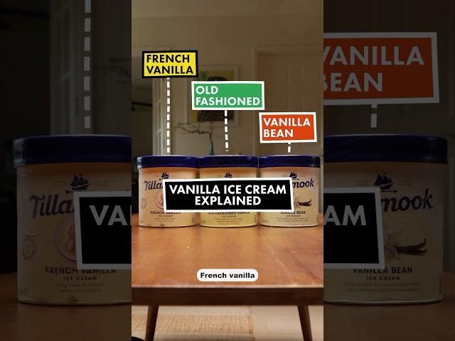 Vanilla ice cream, explained