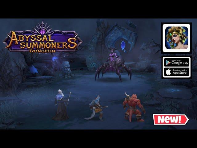 ABYSSAL SUMNONERS DUNGEON GAMEPLAY NEW  GAME FOR ANDROID/iOS  ( RPG  STRATEGY TURN BASE )