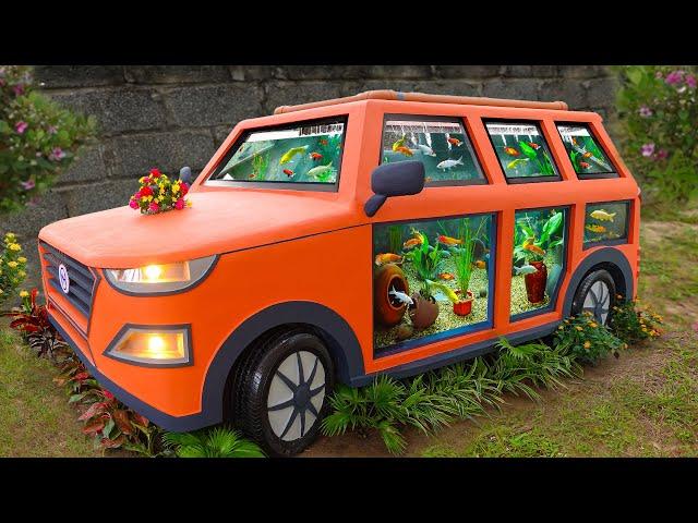 WOW! Unbelievable ideas! DIY aquarium car from cement at home