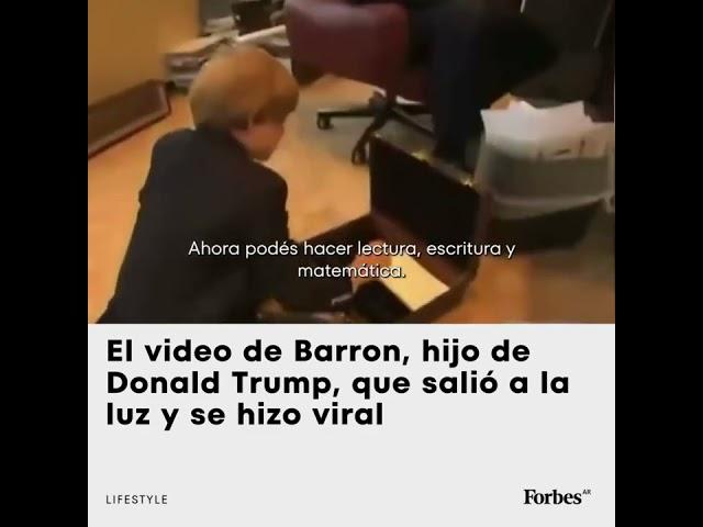 El video de Barron, hijo de Donald Trump, que salió a la luz y se hizo viral