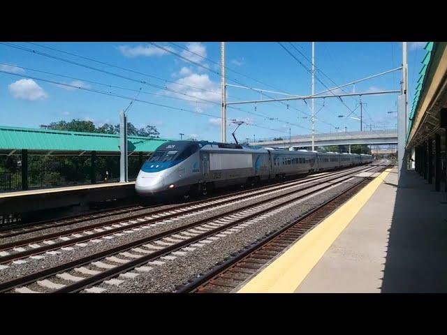 MrSamPlays Extras - Amtrak Acela Passing through Halethorpe Station