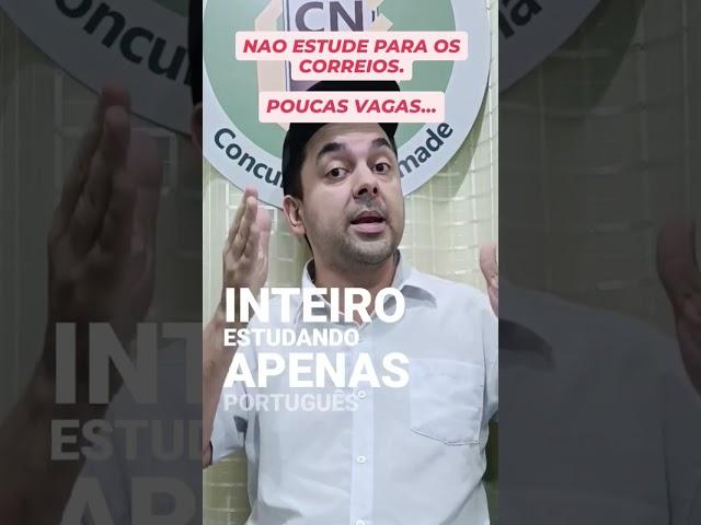 Não estudei para OS CORREIOS