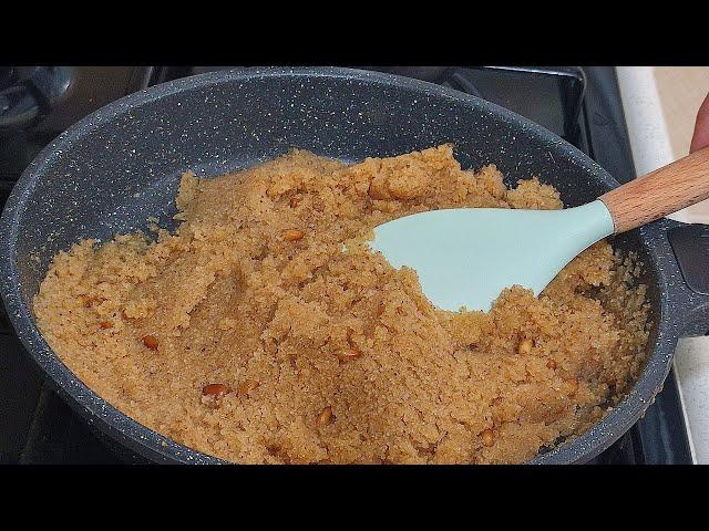 Semolina Halva ️ Very easy to make  Ready in 10 minutes 